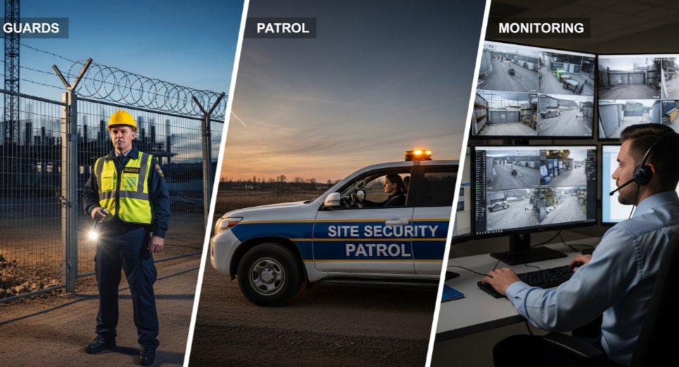Which Construction Security Solutions Fit Your Site: Guards, Patrol, Or Monitoring