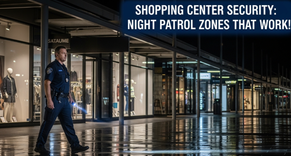 Shopping Center Security: Night Patrol Zones That Work!
